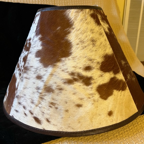 Pottery Barn Cowhide Lamp Shade - Medium - Picture 6 of 9